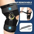 thumbnail image 5 of Nvorliy Hinged ROM Knee Brace with Side Stabilizers & Locking Dials, Post Op Knee Immobilizer for Arthritis, ACL, MCL, PCL, Meniscus Tear, Injurie/Knee Pain, Medical Orthopedic Support (Small), 5 of 8
