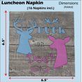 thumbnail image 3 of Havercamp Buck or Doe? Gender Reveal Party Pack, Blue and Pink, Serves 16 (34 Pieces), 3 of 7