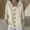 Beige women fall cardigan sweater a1, variant on thefmos Women Fall Winter Long Sleeve Button Down Hooded Cardigan Sweater Casual Basic Solid Tops Cozy Knit Outerwear For Daily Wear, Blue XL