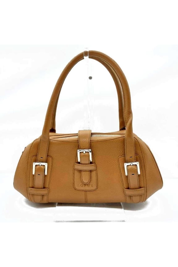 Pre-Owned LOEWE Senda handbag in brown leather (Good)