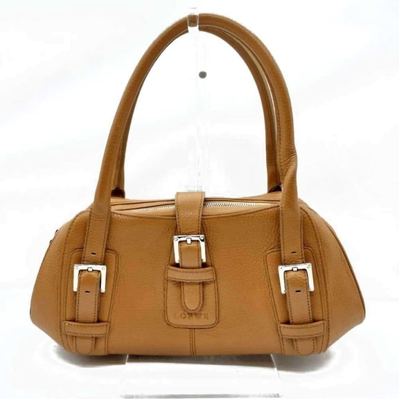 Pre-Owned LOEWE Senda handbag in brown leather