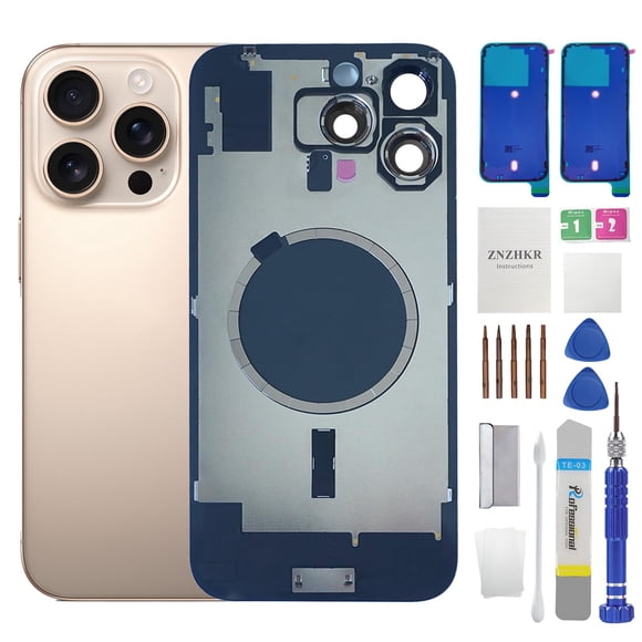 Reemplazo de Vidrio Trasero ZNZHKR para iPhone 16 Pro 6.1" Desert