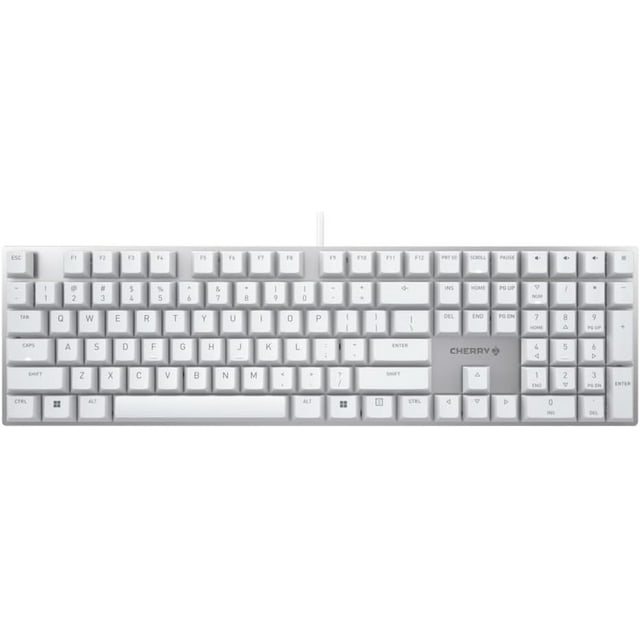 Teclado Cherry KC 200 MX Mecánico Switch MX2A Brown Silver Alambrico Reacondicionado