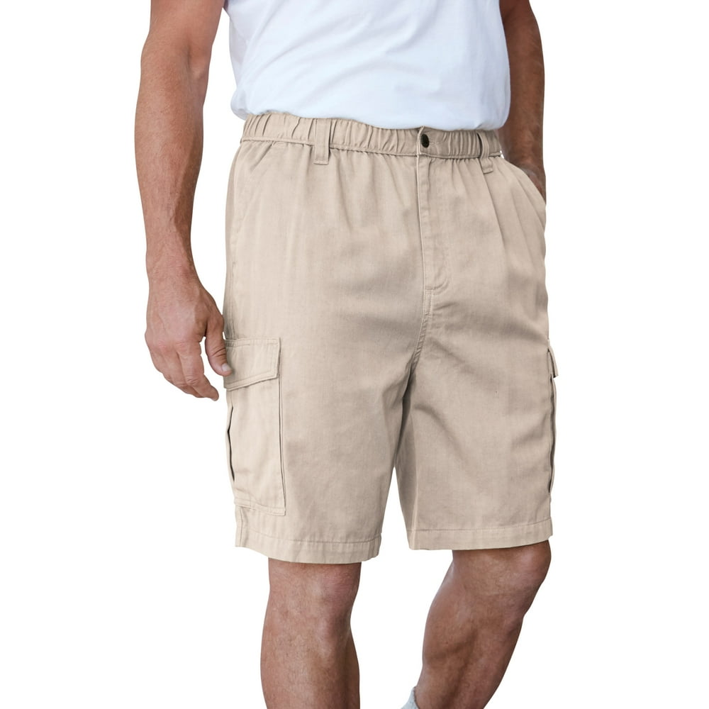 cargo shorts elastic waistband