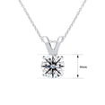 thumbnail image 3 of SuperJeweler 1/4 Carat Lab Grown Diamond Solitaire Necklace In Sterling Silver With Free Chain For Women, 3 of 5