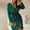 Green, variant on BLTIBY Women Sequin Evening Dress Hip Wrap V-Neck Ruched Waist Long Sleeve Glitter Cocktail Party Slim Formal Gowns with High Split Black L