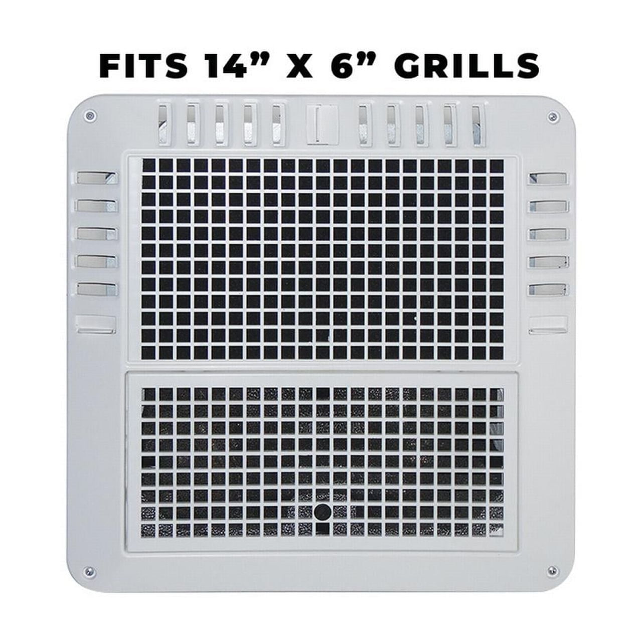 (2 pack) RV Air AC-101G Air Conditioner Filter Replacement, 14" x 6", Polyester, Green