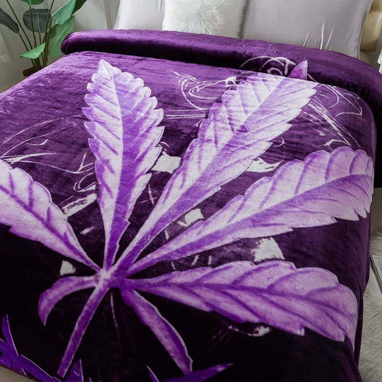 Purple vellux blanket hotsell