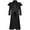 Black, variant on FYEGRE Elegant Court Style Long Trench Coat with Front Zipper for Stage Performances and Themed Party Events Grey XXXL