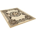 thumbnail image 3 of Allstar 8x10 Traditional Accent Rug in Berber with Chocolate Western Texas Star Design (8' x 10')…, 3 of 9