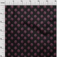 thumbnail image 2 of oneOone Cotton Poplin Fabric Floral & Flying Swan Block Print Fabric BTY 42 Inch Wide, 2 of 4