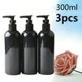 thumbnail image 5 of 3pcs 300ml Empty Emulsion Pump Bottle Shampoo Soap Dispenser Can Be Filled With Water. Brand-New-Refillable Empty Bottle Container With Pump Is Used For Essential Oil Soap Lotion Shampoo, 5 of 12