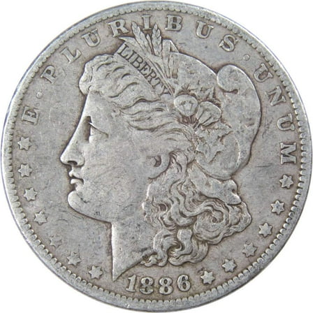 1886 O Morgan Dollar VF Very Fine 90% Silver $1 US Coin Collectible