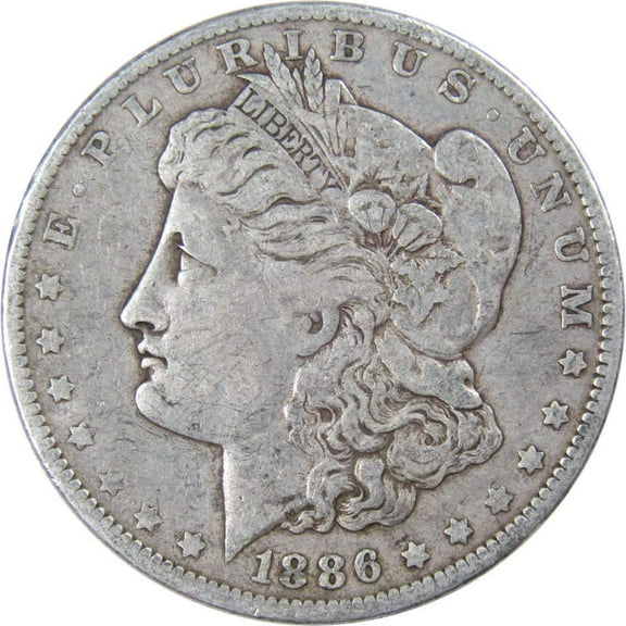 1886 O Morgan Dollar VF Very Fine 90% Silver $1 US Coin Collectible
