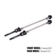 thumbnail image 4 of Toystoory 1 par ZTTO bicicleta pincho portátil profesional Universal liberación rápida anodizado bicicleta pinchos piezas 74mm/130mm negro Type2 NO2, 4 of 6