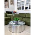 thumbnail image 4 of Nauticalmart Round Aviator Jet Engine Turbine Coffee Table Alumnium Furniture (33 Inches), 4 of 5