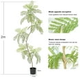 thumbnail image 2 of 2 Pack Artificial Jacaranda Tree, Lifelike Fake Potted Tree Realistic Leaves And Adjustable , For Home Office Housewarming Decor, 2 of 7