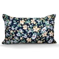 thumbnail image 3 of Cpzy Trends 12''x20'' Blue Floral Polyester Throw Pillow, Waterproof, 3 of 3
