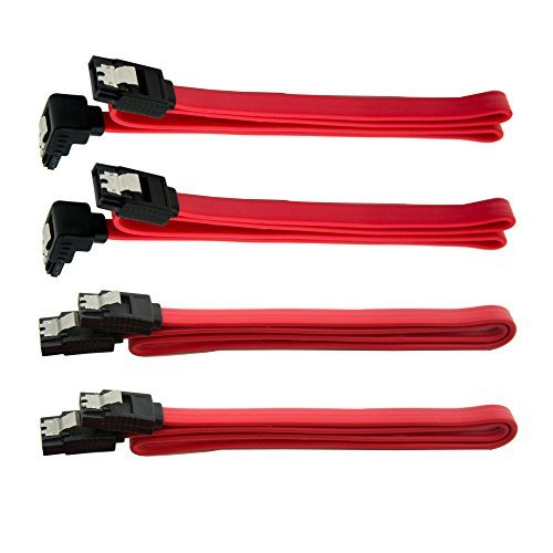 HRTGFD-Hard Drive Connector Pack: 4in1 SATA Data & Power Splitter Cables (6-pack)