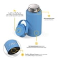 thumbnail image 3 of RTIC 16 oz Ceramic Lined Insulated Outback Bottle, Leak Resistant, Denim, 3 of 8