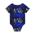 thumbnail image 5 of Balery Christmas Night Pattern Baby Climbing Clothes Infant Bodysuit Cute Infant Bodysuit Baby Romper-18 Months, 5 of 7