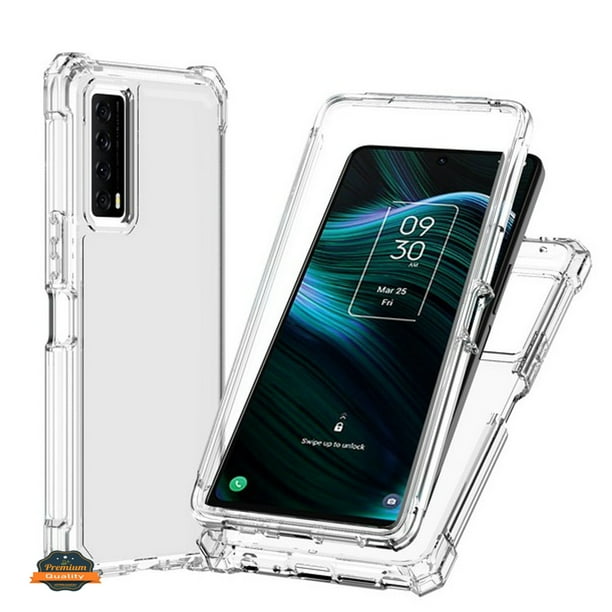 For TCL Stylus 5G Hybrid 2in1 Front Bumper Frame Cover Square Edge