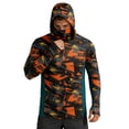 thumbnail image 2 of XINPING Sun Shirts for Men UPF 50+ Sun Protective Cropped Hooded Pullover, Summer Lightweight Breathable Loose Fit Design, UV Protection Coat, 2 of 4
