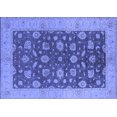 thumbnail image 1 of Ahgly Company Machine Washable Indoor Rectangle Oriental Blue Industrial Area Rugs, 3' x 5', 1 of 4