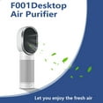 thumbnail image 3 of F001 Purificateur d'Air à Ions Négatifs de Bureau Désodorisant Maison Intelligent Portable Filtre HEPA pour Air Éliminateur de Formaldéhyde/odeur/poussière Convient au Salon/salle de Bain/bureau/salle de Conférence, 3 of 8