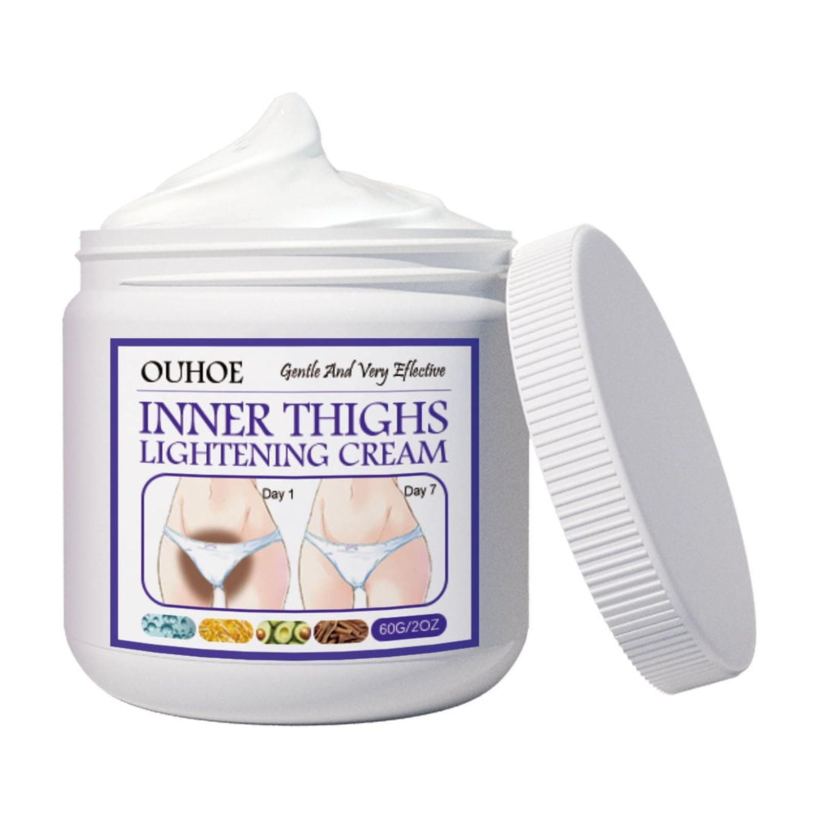 Thigh inner beauty cream reduces melanin deposition on the inner thigh brightens and moisturizes the skin and provides a bright and white complexion Walmart