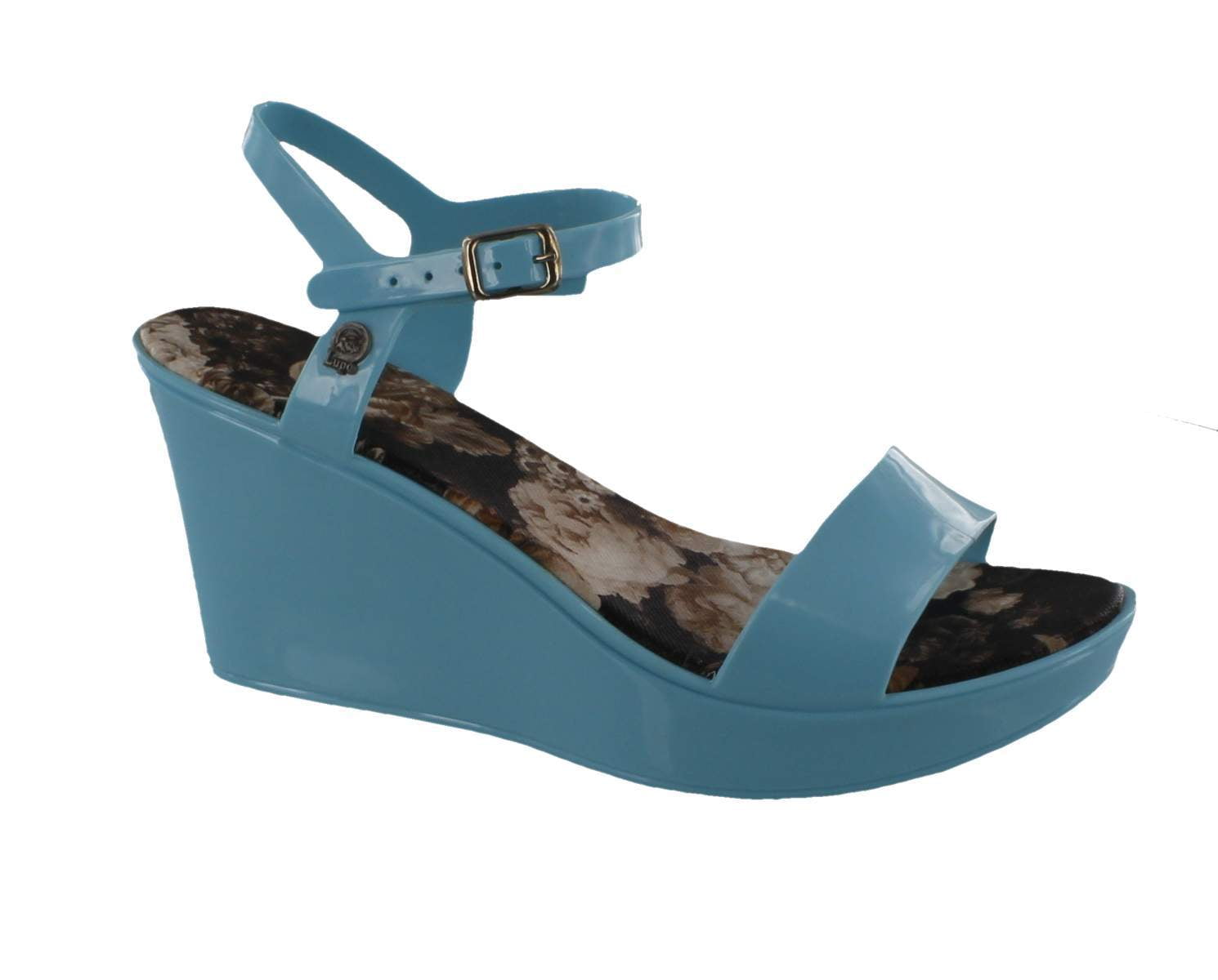 turquoise jelly sandals