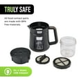 thumbnail image 6 of TRU Rapid Cold Brew Coffee Maker - Adjustable Brew Strength for Mild, Medium & Bold Coffee - Patented Vacuum Technology for Fast Extraction - Dual Mesh Filters - Makes 17 oz, 6 of 8