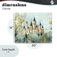 thumbnail image 4 of Stupell Industries Eclectic Princess' Castle View Canvas Art, 20 x 16, by Christine Simpson Art, 4 of 8