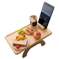 thumbnail image 1 of JS Gourmet - Bamboo Sofa Tray with Phone Holder, 1 of 3