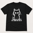 thumbnail image 3 of Funny Cat Graphic T-Shirt, Fluff Around and Find Out Unisex Tee, 3 of 9