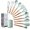 Vert, variante sur dodocool Ensemble d'Ustensiles de Cuisine 11 Pcs Ensemble d'Ustensiles de Cuisson en Silicone Antiadhésif en Baril Ustensile en Gel de Silice Manche en Bois Ensemble de Vaisselle de Cuisine