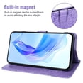 thumbnail image 3 of Asuwish Compatible with Google Pixel 6A 5G 2022 Wallet Phone Case and Tempered Glass Screen Protector Flip Credit Card Holder Stand Mandala Flower Cell Cover for Pixel6A A6 Women Men Purple, 3 of 9