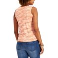 thumbnail image 2 of Style & Co Womens Henley Tie-Front Tank Top, 2 of 2