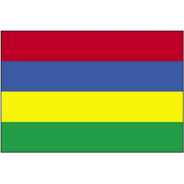 2 Pi X 3 Pi Nyl-Glo Mauritius Drapeau