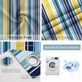 thumbnail image 6 of Blackout Curtains for Bedroom, Blue Stripe Room Darkening Window Drapes for Living Room, Yellow Colorful Striped Modern Abstract Thermal Insulated Grommet Curtains, 42x54 inch, 2 Panels, 6 of 9