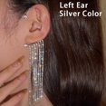 thumbnail image 1 of Clips de oreja de mariposa de Metal chapados en Color plateado sin Piercing para mujer pendientes de Clip de oreja de circón brillante joyería de boda Tan Jianjun unisex, 1 of 2