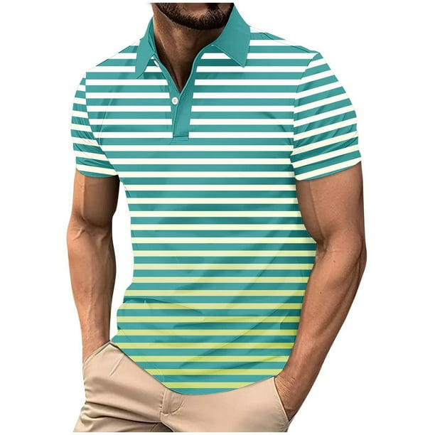 Mens Manga Corta Botón Abajo Camisas con Bolsillo Pulover Botón de Impresión de la Camisa de Solapa de Poliéster Cuello de Vuelta, Blusa Casual para Hombres