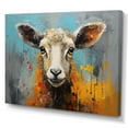 thumbnail image 2 of Designart "Blue Palette Knife Sheep" Animals Wall Decor, 2 of 5