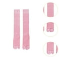 thumbnail image 6 of FVDPWYE Summer Tabi Split Toe Socks Breathable Extended Calf Socks for Women Comfortable Pink, 6 of 9