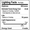 thumbnail image 5 of Emergency LED Light Bulb, Daylight White, 9W Portable Rechargeable Bulb, UL Listed, 2-Pack, 5 of 5