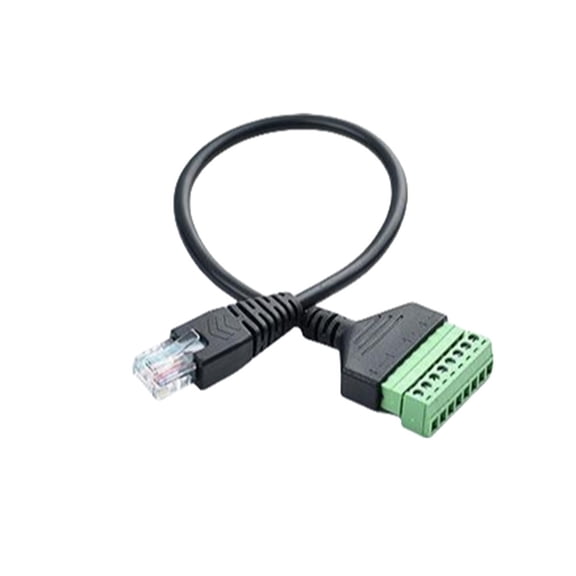 For RJ45 to 8-pin screw terminal network cable connector cable easy to install
