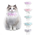 thumbnail image 1 of CBFFDC Pet Bib Soft Comfortable Pet Dog Collar Bowknot Saliva Towel Daily Collocation Faux Pearl Decoration, 1 of 6