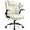 Cream, variant on Leather Office Chair, PU Home Computer Desk Chairs with Ergonomic Back Support, 360°Swivel Free, Small Gaming Chair with Wheels and Adjustable Armrests, for Short People Use(1 pack, Grey)