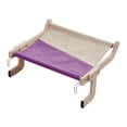 thumbnail image 1 of Percha para ventana de gato, ventana para balcón, hamaca para gato, colgante estable y duradero, estante de asiento resistente , accesorios Gris Púrpura Sunnimix Percha para ventana de gato, 1 of 3