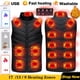 thumbnail image 2 of Chaleco calefactable de 17/11 lugares para hombres y mujeres, chaqueta calefactora Usb, chaleco calefactor, ropa térmica, chaleco de caza, chaqueta calefactora de invierno, BlackS-6XL Tan Jianjun unisex, 2 of 2